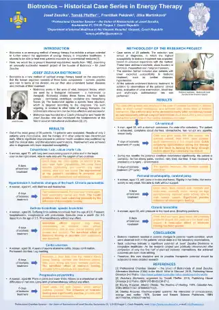 Biotronics – Historical Case Series in Energy Therapy